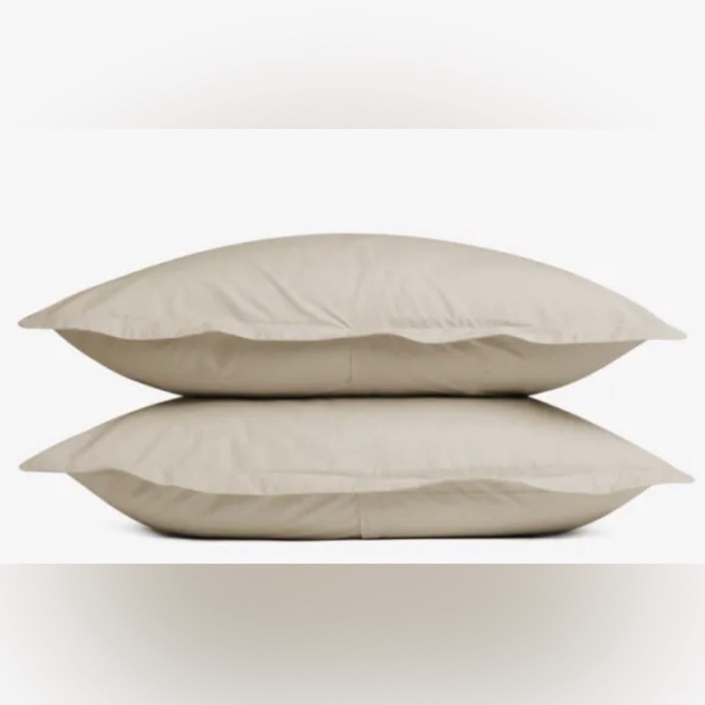 PARACHUTE HOME Brushed Cotton Sham Set in Latte King Size NWT